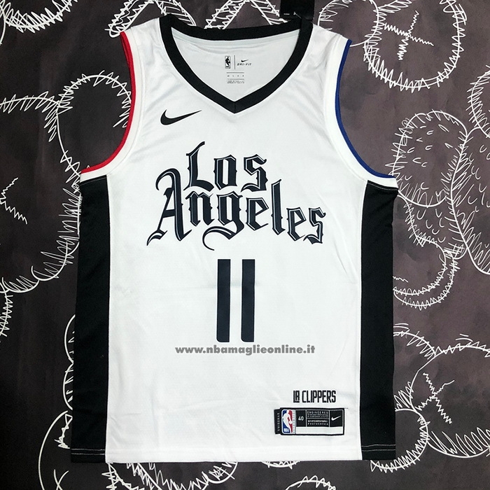 Maglia Los Angeles Clippers John Wall #11 Citta 2019-20 Bianco